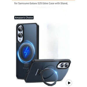 Unbranded Cell Phone Case for Samsung Galaxy‎ S25 Edge 6.6 inch Black/Blue